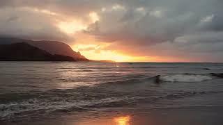 10 Hours Hanalei Bay Sunset Hawaii - Video & Audio 1080HD SlowTV