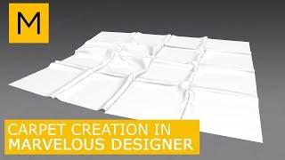 Floor Rug carpet model in Marvelous Designer   Tutorials for beginners