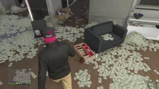 Gta V Online-Ceo office tourFloor full of money