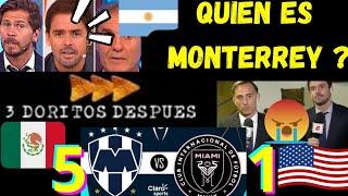 3 DORITOS DESPUES ARGENTINOS MONTERREY GOLEA A INTER DE MIAMI  MESSI ELIMINADO DE CONCACHAMPIONS