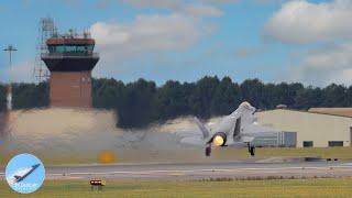 Amazing F-35A FULL AFTERBURNER TAKE OFF’S @ RAF LAKENHEATH #usairforce #afterburner #f35