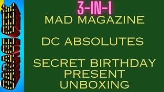GG 3-in-1 Eurovision Absolutes Mad Magazine + A Birthday Present Unboxed Shhhhh - don’t tell