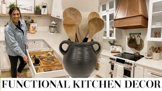 FUNCTIONAL KITCHEN DECOR IDEAS 2023  HOW TO REFRESH & ORGANIZE YOUR KITCHEN