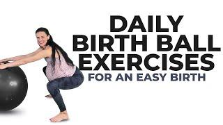 Birth Ball Exercises For Easy Delivery Third Trimester Exercises For Pregnancy