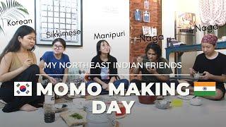Making momo with my northeast Indian friends  Korean girl’s life in India