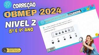 OBMEP 2024 NIVEL 2   QUESTÃO 8 PROVA OBMEP 2024 NIVEL 2