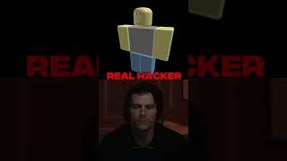 Fake hacker vs real hacker #roblox #shorts