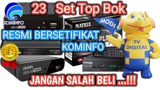 23 daftar Set Top Bok resmi bersertifikat KOMINFO #settopbokresmikominfo