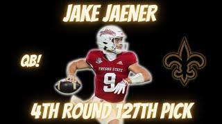 The Saints with a SHOCKER Drafts QUARTERBACK Jake Haener