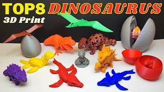 Top 8 Articulated Dinosaurs to 3D Print _ S3  3D Printed  Articulated Animals Toys