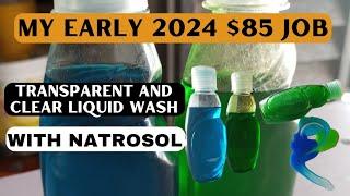 TRANSPARENT DISH WASH with NATROSOL