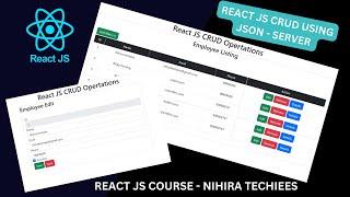 React JS CRUD Operations using JSON Server REST API  React JS Full Course