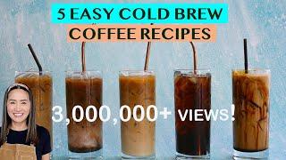 START YOUR OWN COLD BREW COFFEE BUSINESS 5 DELICIOUS ICED COFFEE RECIPES - FOR HOME OR BUSINESS