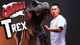 CHECK THIS OUT JURASSIC WORLD - T-REX 13 SCALE BUST STATUE REVIEW