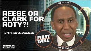 Angel Reese or Caitlin Clark? Stephen A. DEBATES WNBA Rookie of the Year front-runner  First Take