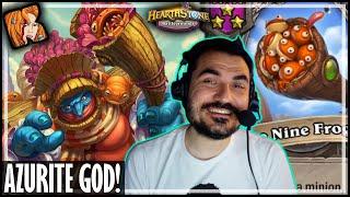 HOLLIDAE IS AN AZURITE GOD NOW - Hearthstone Battlegrounds