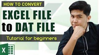 How to Convert Excel file to DAT file in easy way  Edcelle John Gulfan