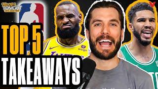 Top 5 NBA Takeaways How Celtics won what cost Mavericks & Lakers  Hoops Tonight