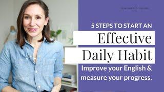 Everyday Habit to Improve Your English + Measure Your Progress