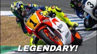 AMAZING Valentino Rossi Rides Eddie Lawson’s YZR500 at Yamaha Racing Experience in Jerez 2024