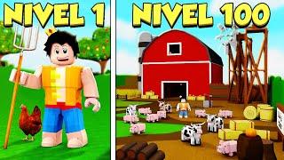 ¡PASAMOS de GRANJA NOOB a GRANJA PRO en ROBLOX  GASTO +40.000 ROBUX  Farm Life Tycoon