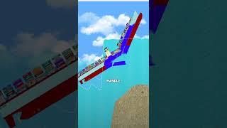 Can A Cargo Ship SURVIVE A Reverse Tsunami? - Floating Sandbox Gameplay