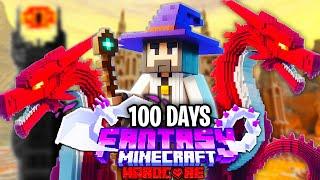 I Survived 100 Days in FANTASY Minecraft Hardcore