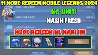 NO LIMIT 11 KODE REDEEM ML HARI INI KODE REDEEM MOBILE LEGENDS KODE REDEEM ML TERBARU JULI 2024