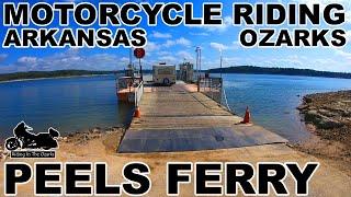 Riding HARLEY DAVIDSON MOTORCYCLES in the Arkansas OZARKS  Peels Ferry  Ozark Cafe