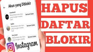 How to delete a block list on Instagram