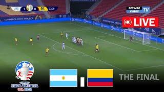 Argentina vs Colombia 1-0  THE FINAL  Copa America 2024  eFootball Pes 21 Gameplay