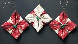 Folded Fabric Ornaments