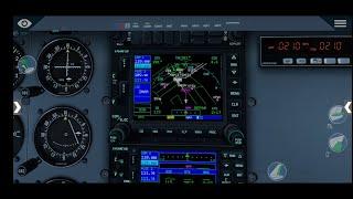 Free flight with autopilot using GPS and landing using ILS in Cessna 172SP Xplane mobile