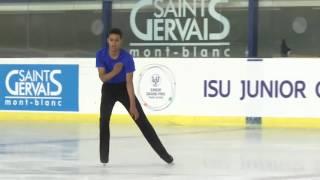 2016 ISU Junior Grand Prix - St. Gervais - Men Free Skate Natran TZAGAI