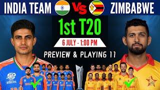 India vs Zimbabwe 1st T20 Playing 11 2024  Ind vs Zim 1st T20 Playing 11  Ind vs Zim T20 Series