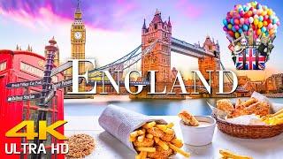 ENGLAND 4K Scenic Relaxation Film With Calming Music  Scenic Film 4K Ultra HD