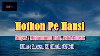 Honton Pe Hansi Karaoke