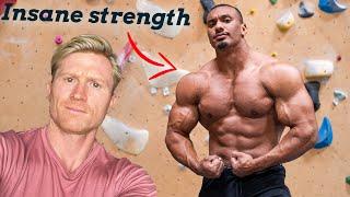 The strongest powerlifter tries climbing     Larry Wheels