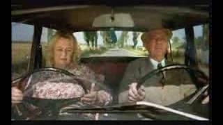 Old lady driving very funny