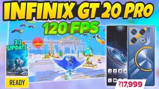 Infinix GT 20 Pro BGMI  Poseidon Mode 3.3  Test on Fps Meter
