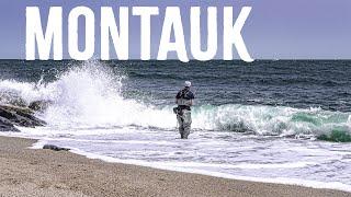 Montauk Surf Fishing - Finding Big Fish - Ep. 1 - Search for Stripers and Bluefish