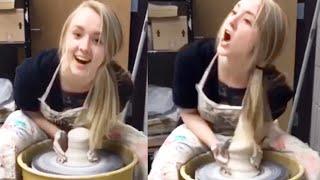 HER HAIR GOT STUCK  FUNNY FAILS