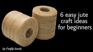 6 easy jute craft ideas for beginners  Crafty hands  jute craft  jute craft ideas