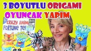 3 BOYUTLU ORİGAMİ OYUNCAK YAPTIK  OYUNCAK BUTİĞİM