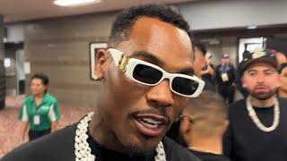 Jermell Charlo gets heckled by Fan after Gervonta KO of Frank Martin