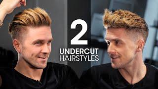 2 QUICK & EASY Undercut Hairstyles For Men  Men’s Hair Tutorial