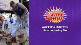 Junior 250mm Under 18yrs Underhand Handicap Final - April 16