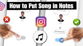 how to put song on instagram notes  instagram notes music not Showing  Instagram notes music