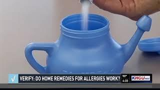 VERIFY Do home remedies for allergies work?