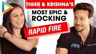 ROCKING Tiger Shroff & Krishna Shroffs Rapid Fire On Salman Hrithik Love & Biopics